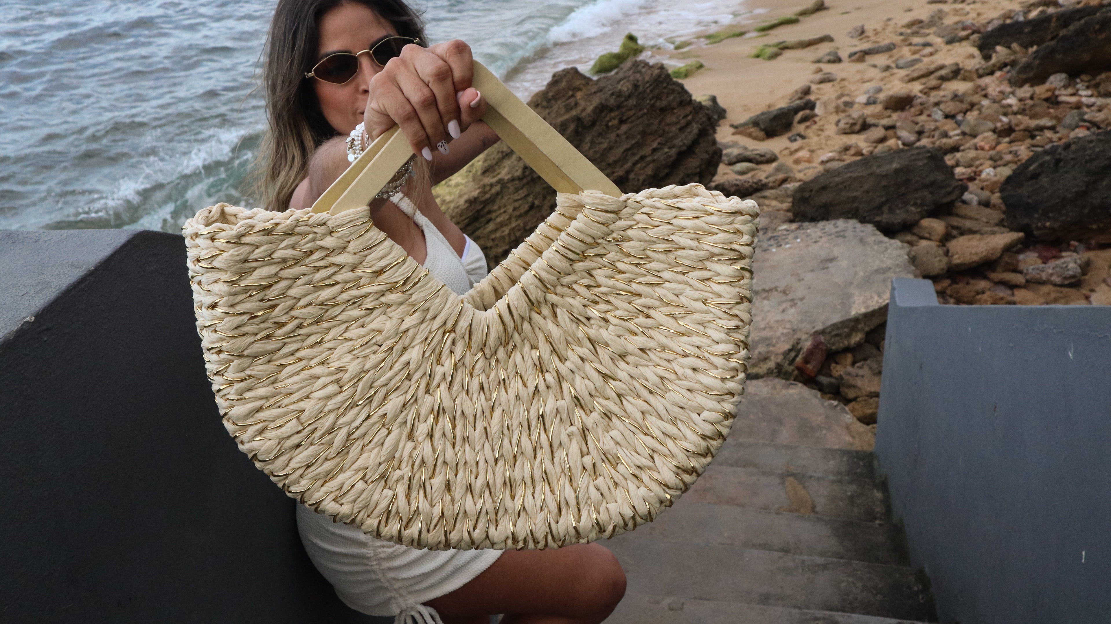Cartera Orilla Dorada